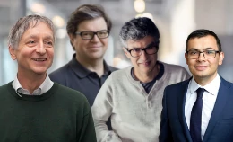 Geoffrey Hinton, Yann LeCun, Yoshua Bengio y Demis Hassabis