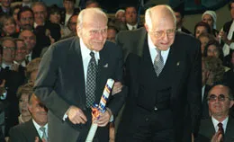 Mstislav Rostropovich and Yehudi Menuhin