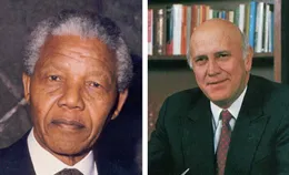 Frederick W. de Klerk and Nelson Mandela