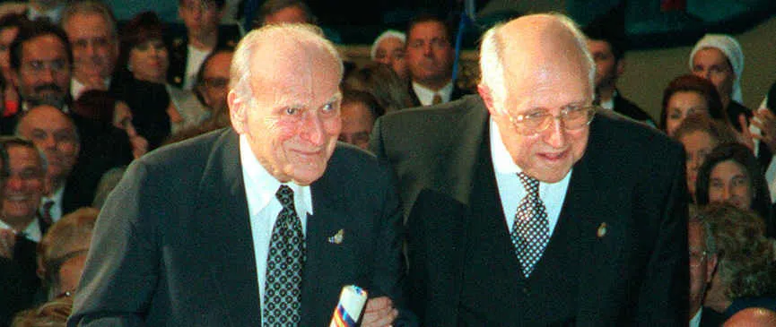 Mstislav Rostropovich and Yehudi Menuhin