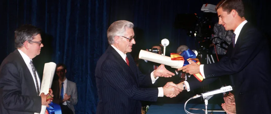 Jacques Delors and Mikhail Gorbachev