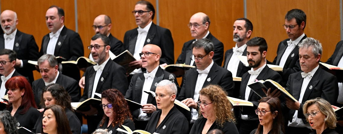 Concierto extraordinario del Coro de la Fundación junto con la Orquesta Sinfónica del Principado de Asturias y Oviedo Filarmonía, con motivo del 25º aniversario del Auditorio Príncipe Felipe