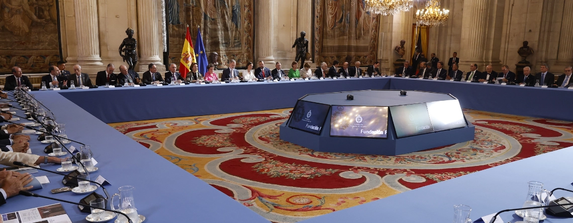 Reunión de Sus Majestades los Reyes con los miembros de los Patronatos de la Fundación Princesa de Asturias