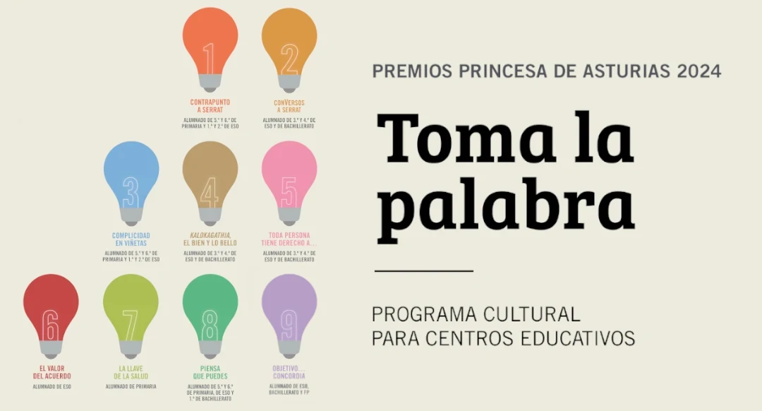 Convocada la novena edición del programa cultural para centros educativos del Principado de Asturias, “Toma la palabra"